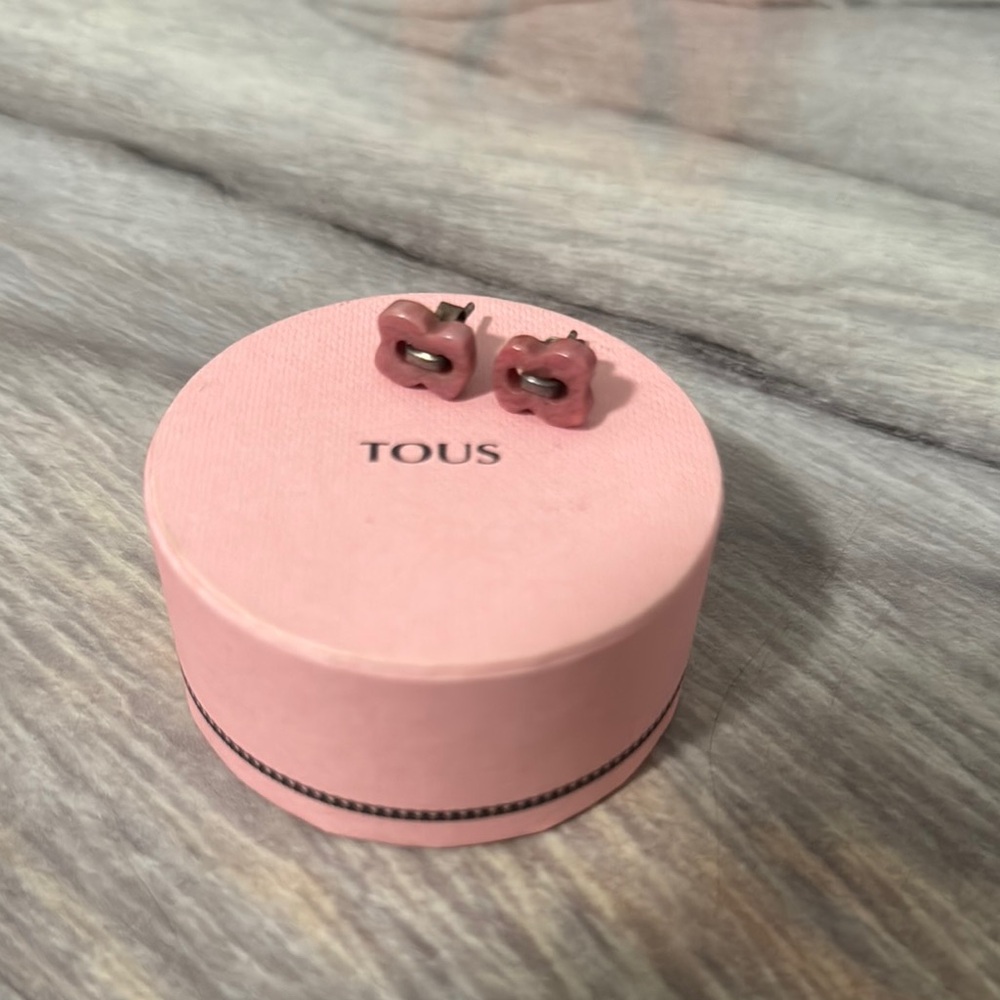 Tous Pink Bear Earrings Accessories